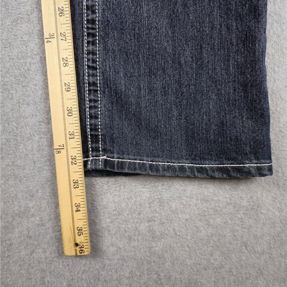 Cato Premium Jeans Size 12 Classic Dark Bootcut Embellished Pockets 31" Waist - Picture 16 of 16